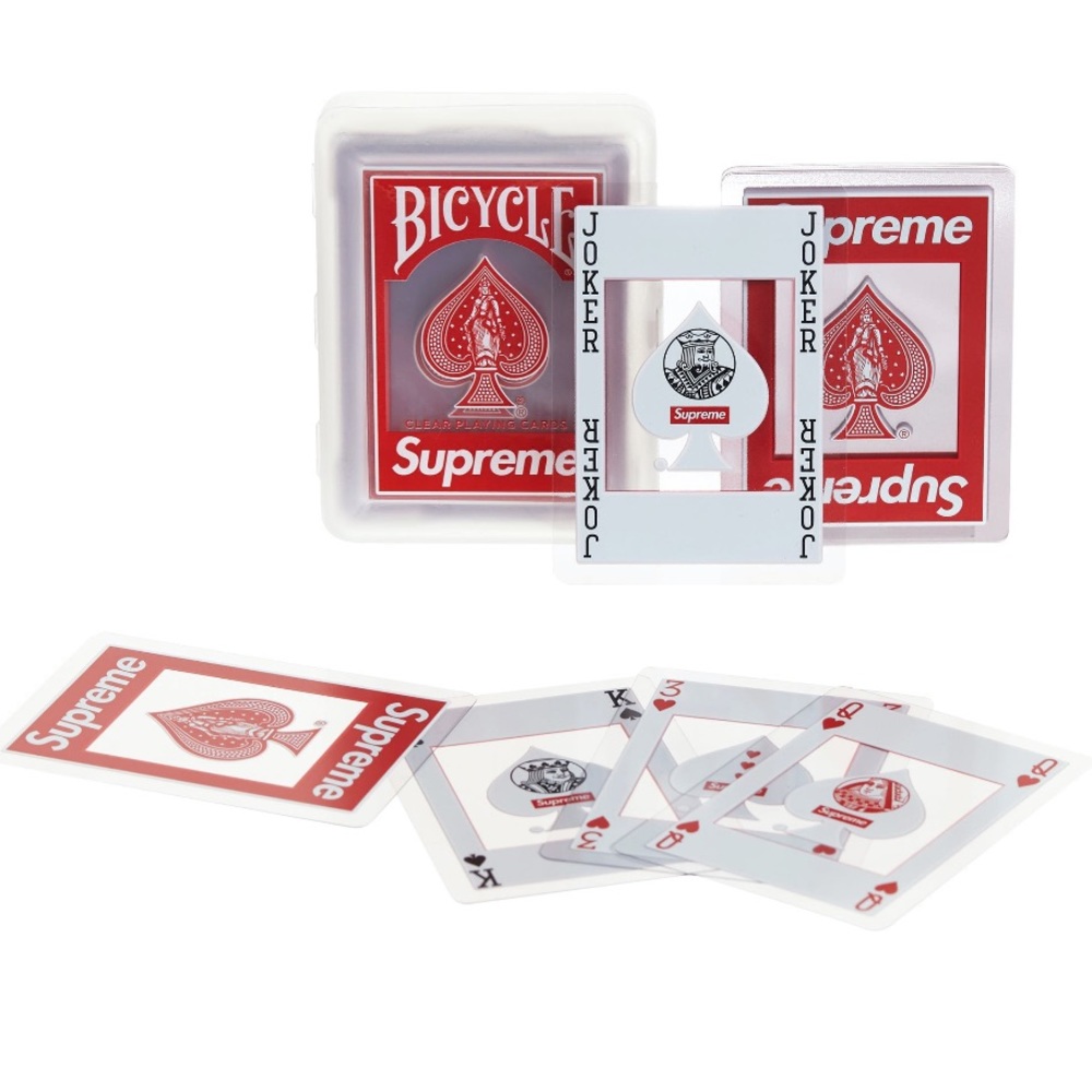 Supreme Bicycle Clear Playing Cards ♠️ ♦️
